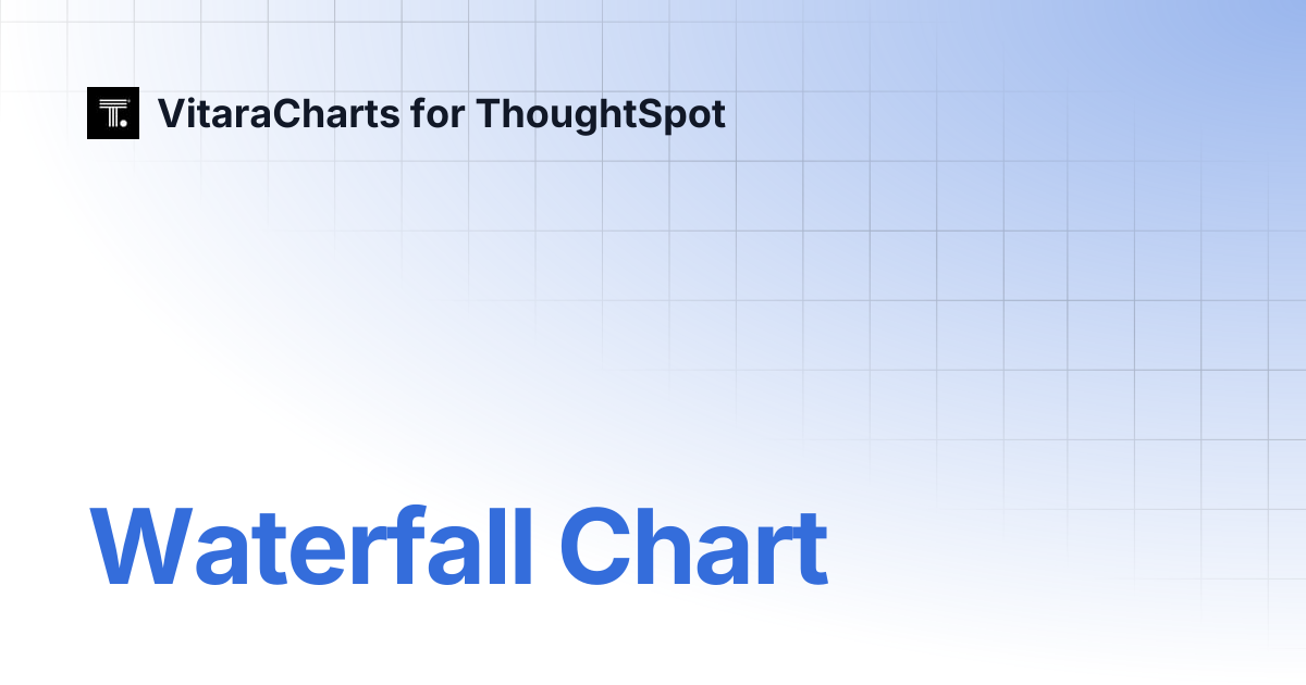 Waterfall Chart | VitaraCharts for ThoughtSpot